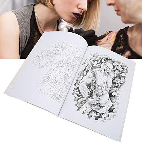 80 Страници Чертежи Събиране на Татуировки Професионален Шейдер Линеен Шаблон Татуировки Книга Практика Татуировки Шаблон