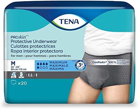 Защитно бельо TENA ProSkin™ от незадържане на урина за мъже, Средна попиваща способност, Малък /среден брой, 20
