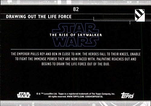 2020 Начело Star Wars The Rise of Skywalker Series 2 Лилаво #82, Вытягивающий Търговия на картата Life Force