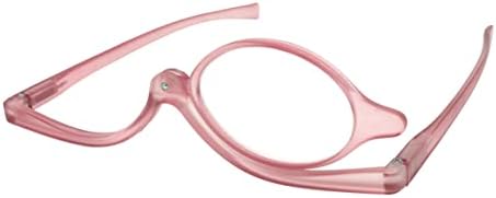 Очила за грим Verona Love Tete | Увеличителни въртящи се слънчеви очила с една леща за нанасяне на грим, розова