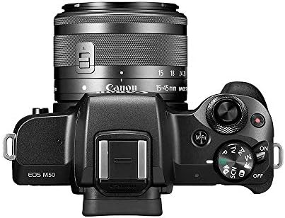 Комплект беззеркальной камера за видеоблогинга Canon EOS M50 с обектив EF-M 15-45 мм, черен