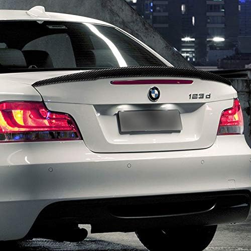 Q1-Tech, Карбоновое крило, спойлер на багажника в стил P съвместим само с купе на BMW серия 1 E82 2007-2013 г. освобождаването, 125i /128i /135i/ заден спойлер на багажника (не е подходящ