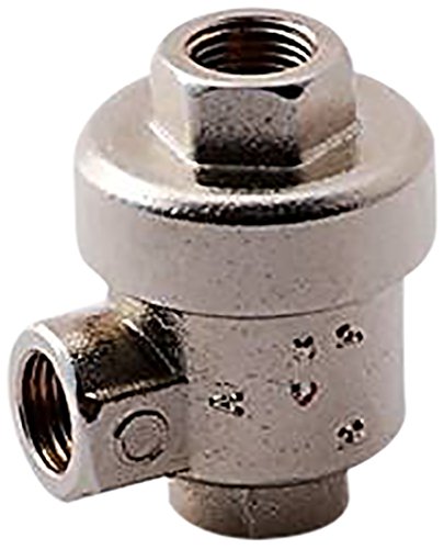 Пневматичен Клапан за бързо освобождаване MettleAir BQE-N03, настоящата никел Месинг, 3/8 NPT (опаковка от 10 броя)