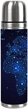 Vantaso Звезда Галактика Карта на Света Изолирано Вакуумна Колба Спортна Самозалепваща Бутилка За Вода Чаша Чаша 500 мл