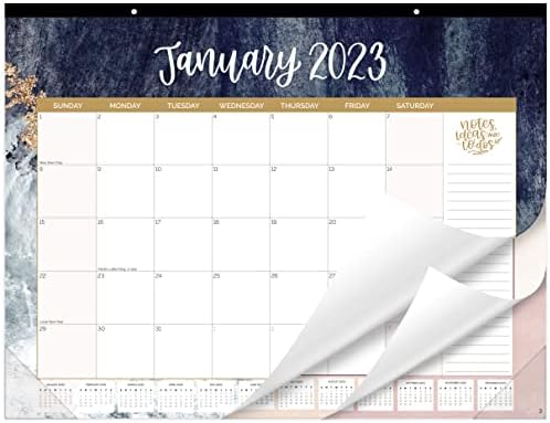 Бележник за ежедневно планиране на Bloom на 2023 Календарна година Настолен / Стенен Месечен календар (януари 2023