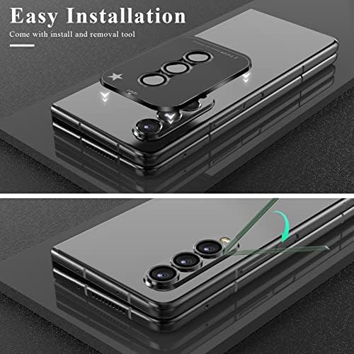 YWXTW за Samsung Galaxy Z Fold 4 Защитно фолио за обектива на камерата [Setup рамка] Индивидуална кутията