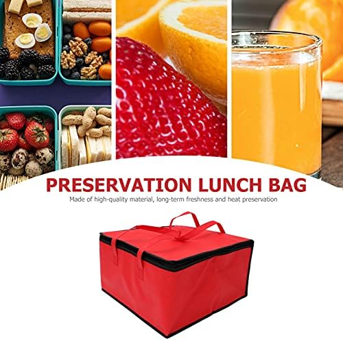 Чанта-хладилник Luxshiny, Чанта за доставка на хранителни изолация, Термосумка за морски дарове, Чанта за пица,