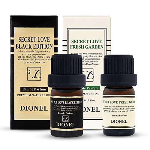 Dionel Secret Love парфюм за жени, вътрешно парфюмерное масло, Black Edition 5 мл + Fresh Garden 5 мл