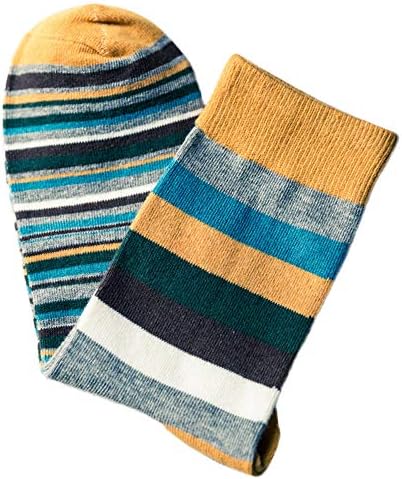 Мъжки многоцветни есенни модни чорапи so в цветна ивица за жени, летни обикновена ежедневни сладки памучни спортни