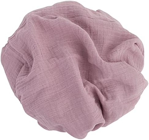 Ely's & Co. Муслиновое пеленальное одеяло 2 опаковки — Памучно Муслиновое много голямо пеленальное одеало (47 x 47) Однотонное + с принтом (Нежни листа + плътна лавандула)
