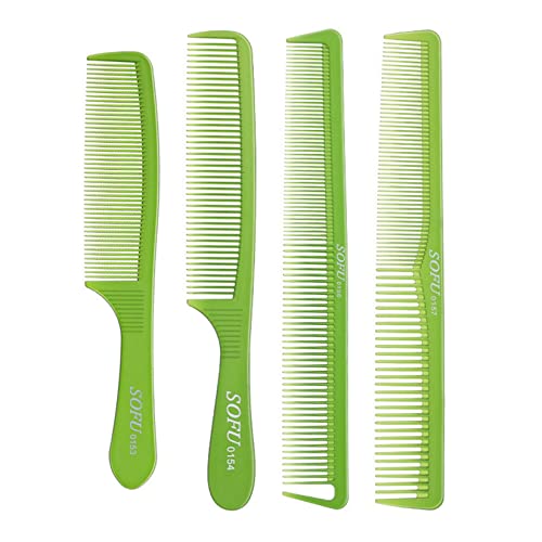 Гребен за изправяне на коса, пластмасов плосък гребен за подстригване за домашна употреба, фризьорски салон