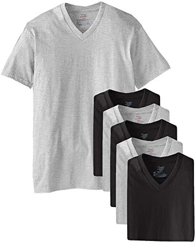 Мъжка тениска Hanes Ultimate FreshIQ с V-образно деколте в опаковка от 6 теми