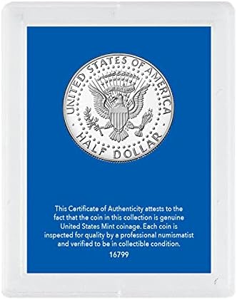 Американска монета Съкровища Патриотичен Дядо 2021 Кенеди Полдоллара с Предпазни Притежател на Лъскава Необращенная | Истински