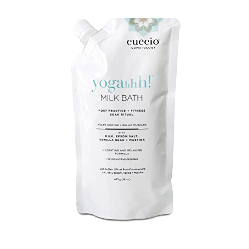 Млечна вана Cuccio Somatology Yogahhh - Възстановява влажността на сухата кожа - Премахва дискомфорта от възпалени