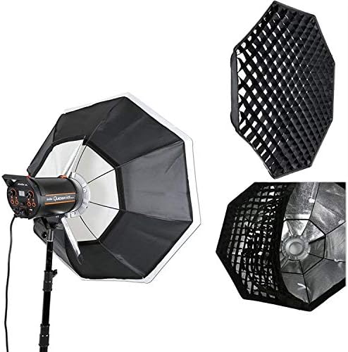 Софтбокс Godox Octagon, 47 см/120 см Лещи светлина за Снимки и Модификатор с Метална мрежа, монтиране на Bowens Speedring за Стробоскопического осветление Монолайтовой фото студио