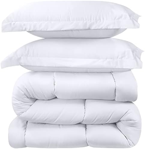 Комплект спално бельо Utopia Queen с 2 възглавници - Комплекти спално бельо - Алтернативно бяло стеганое одеяло - Меко