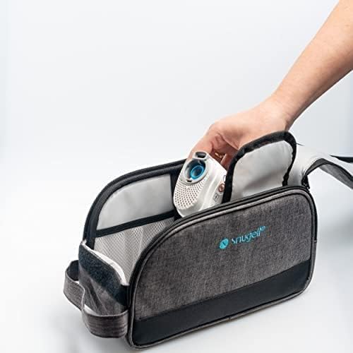 Пътна чанта за носене на CPAP за ResMed AirMini от Snugell | Лек дизайн | Здрава тъкан и цип | Универсални джобове за съхранение и отделения за аксесоари CPAP | Включва само чанта