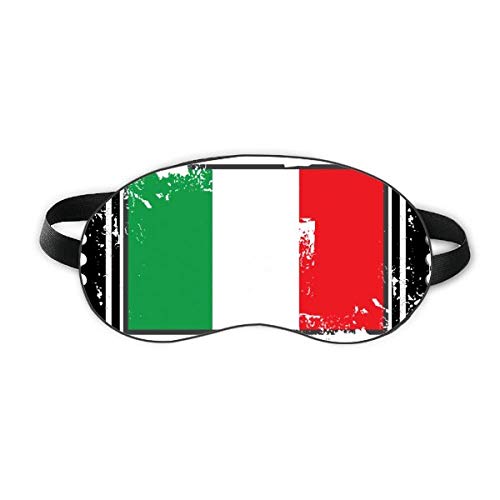 Италия Национален Флаг Държава Знак На Правоъгълник Сън Щит За Очите Мека Нощна Превръзка На Очите Козирка На Кутията