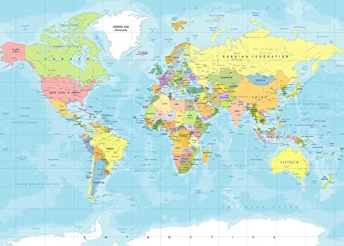 CORFOTO 10x6,5 фута Карта на света, за Фон на Приключенията Започват Пътуване Момчета Детски Душ Украса За Парти Карта Среди По Целия Свят Приключение Рожден Ден на Булчи?