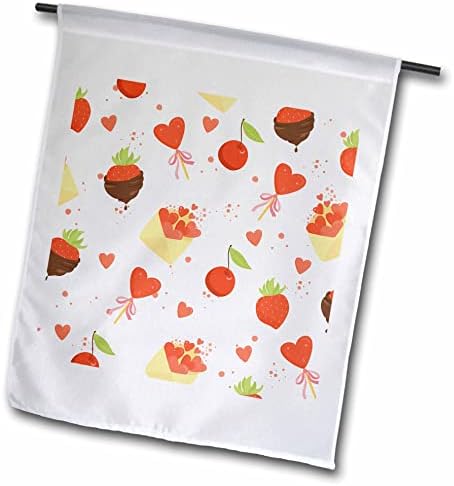 3. Начертайте Прекрасно изображение на ягоди в шоколад и Сърца - Знамена (fl-372137-1)