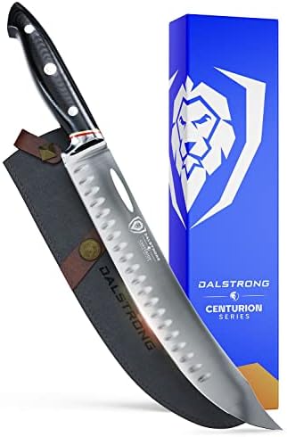Мясницкий нож Dalstrong - 10 инча - Серия Centurion - Шведската Высокоуглеродистая Неръждаема Стомана Премиум-клас 14C28N - Кухненски нож за месо с дръжка G10 - Остър е като бръснач
