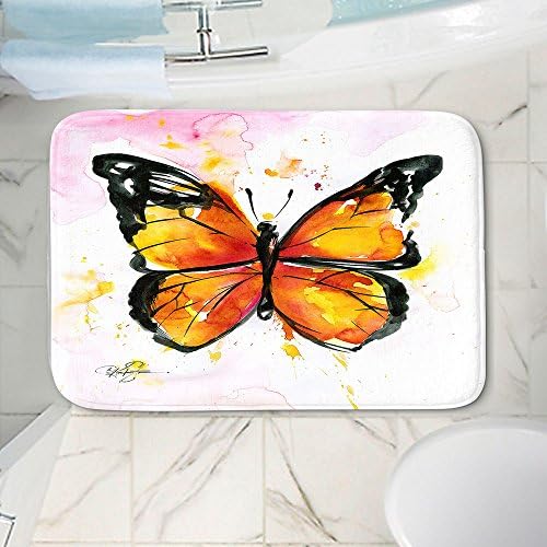 DiaNoche разработва постелки за баня или кухня с ефект на памет от Туроф Stanion Monarch Пеперуда, размер 36 x 24 инча