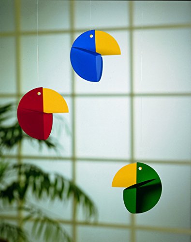 Окачен детски мобил цвят на Говорещия дърво - 24 инча - Качествена пластмаса - Ръчна изработка в Дания от Flensted