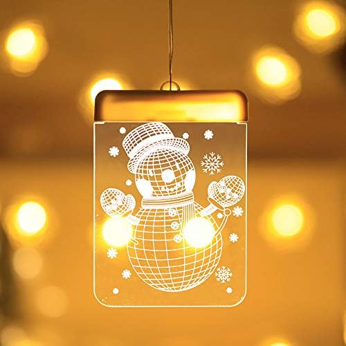 Yajun Страхотна Струнни Светлини Топло Бяло Коледно Дърво На Батерии Окачен Led Лампа Коледа Вътрешно Външно Използване на 2 елемента