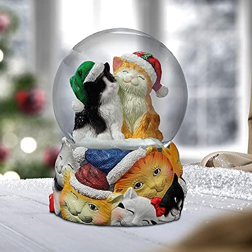 Музикален снежна топка Коледа Котки от компанията San Francisco Music Box Company