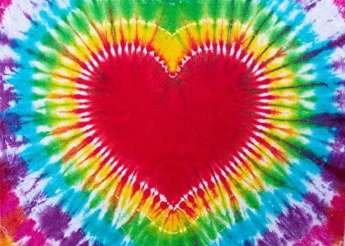 BELECO 7x5ft Текстилен Фон за вратовръзка-на боя във формата на Сърца, Преливащи Сърцето, на Фона на Влюбените, Цветна Тема на Обвиняемия-за коса, Украса за Парти, по повод