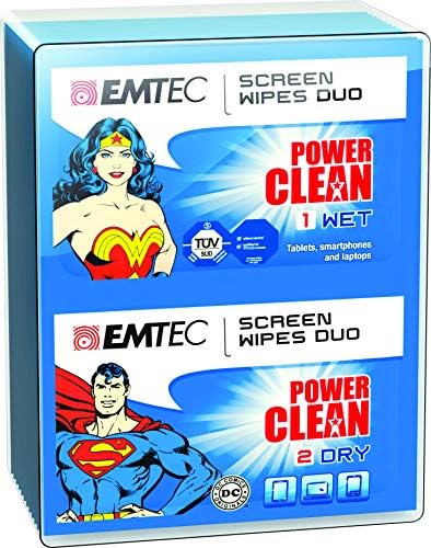Мокри и сухи кърпички EMTEC Power Clean Duo
