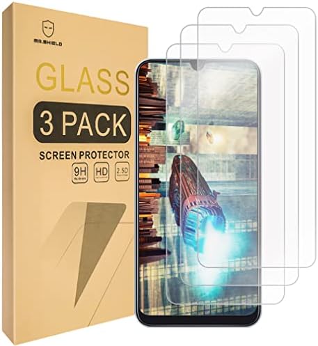 Mr.Щит [3 опаковки] е Предназначен за Samsung Galaxy A50 [Защитен слой от закалено стъкло] [Японското стъкло твърдост 9H] с замяна на доживотна