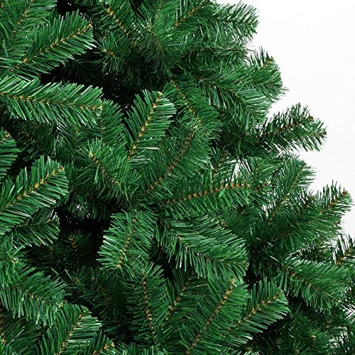 Навесная Изкуствена Коледна елха Премиум-клас с височина 6,8 метра, Еко декор от Коледното бор Зелен цвят с лека събрание,