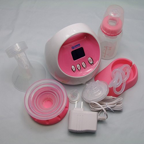 Електрически Молокоотсос Gland Single за кърмещи майки, които Не съдържат BPA, Розово, с LCD дисплей и компактен дизайн