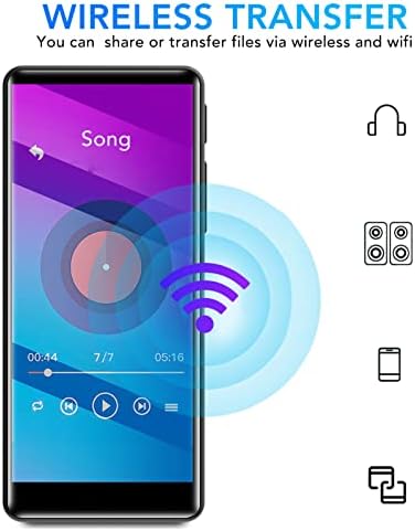 Музикален плейър, Wi-Fi И 4-Инчов цял екран Сензорен Bluetooth 5.0 Восьмиядерный MTK-Чип MP4 плейър с батерия 1500