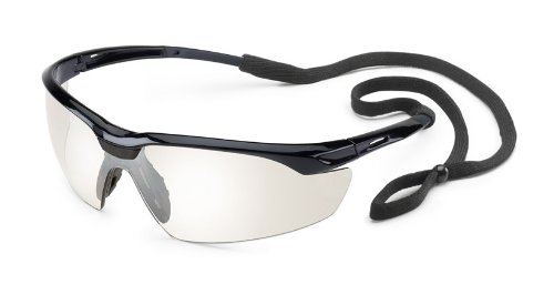 Защитни очила Портал Safety 28MC10 Conqueror MAG, Увеличаване на 1,0 Диоптър, Прозрачни лещи, Черна дограма
