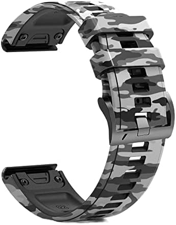 DJDLFA 26-22 мм Силикон быстросъемный каишка за часовник Garmin Fenix 7 7X6 6X Pro 5X5 Plus 3 HR MK2 Easyfit Смарт