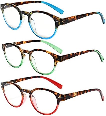 Eyekepper, 3 опаковката кръгли очила за четене, овални стилни очила за четене за жени, + 2,50