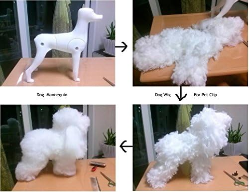 Модел D-Wig Практика Груминга Само за кучета Бял Манекен за кучета за Грумеров от Подсилена Пластмаса