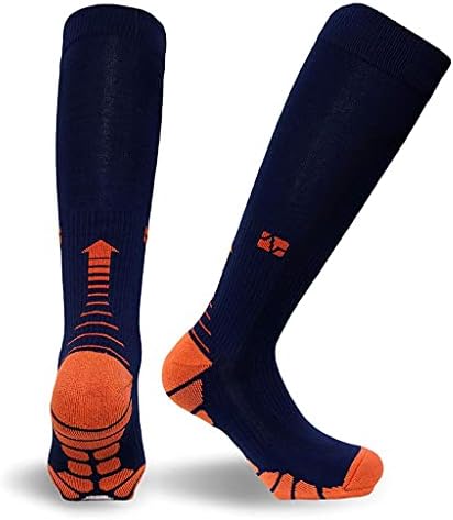 LMMDDP Компресия Чорапи за Джогинг, Чорапи 20-30 мм hg.ст., Мъжки И Дамски Спортни Чорапи за Маратон, Колоездене,