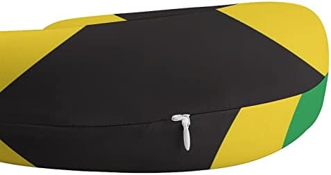 Възглавница за Пътуване с Флага на Ямайка, Възглавница За Подкрепа на Главата и врата, U-Образна форма на облегалката за глава