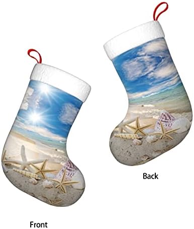 Плажната Морска звезда Персонализирани Коледни Чорапи за Начало на Празника Декорация на Коледното парти