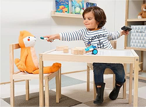 Комплект | Маса и 2 стола от масивно дърво за детска стая за игра на малки деца на 1-3 години