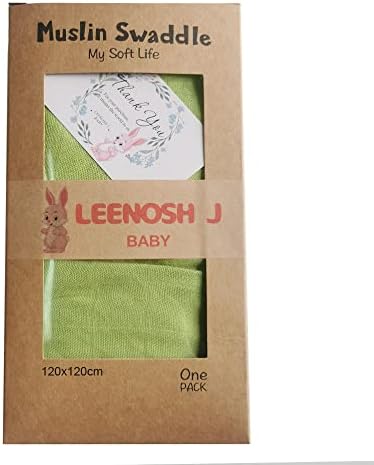 Одеало за свободни Leenosh J -Детско одеяло от неутрален по отношение на пола памук / бамбук - 70% бамбук и 30% памук,