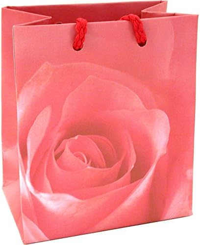 Подаръчни Торбички и Картички на 20 Pink Rose Shopping Мъкна 3 1/2