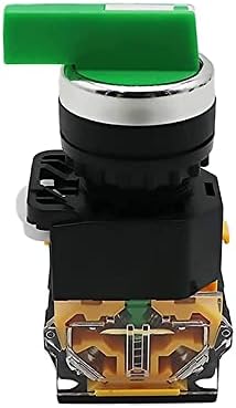 Дръжка избор на HEPUP 22 мм Завъртане на Ключа С незабавно поемане 2NO 1NO1NC 2 и 3-Позиционен превключвател на захранване DPST 10A 400V за ВКЛЮЧВАНЕ/Изключване