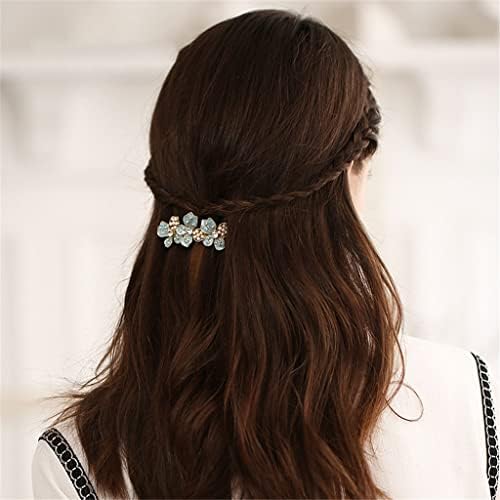 Аксесоари за коса N/A Pearl Series, Шнола за коса с перлата на цвете, Странична шнола за момичета, шнола за cauda equina, шнола за бретон (Цвят: A, размер: One Size)