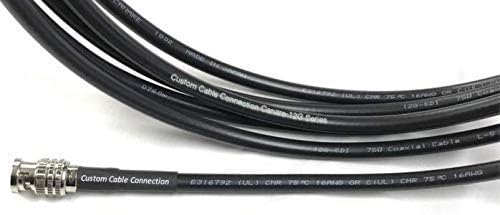50-крак Canare (L-5,5 CUHD) 12G-SDI Видео 4K UHD BNC Коаксиален кабел се продава по индивидуален кабелна връзка