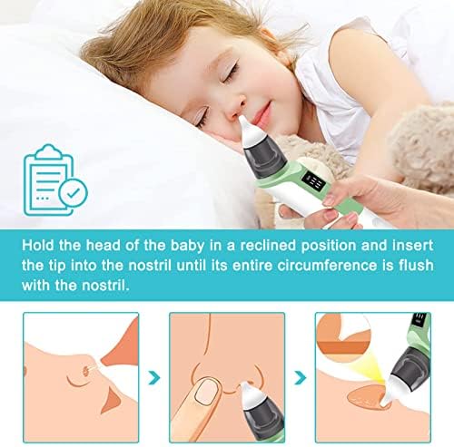 Детски Назален Аспиратор, USB-кабел за зареждане на каишка, 6 Вида Електрически Детски спрей за нос, Аспиратора