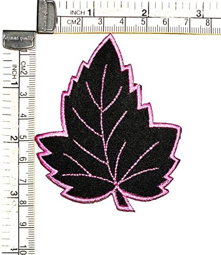 Kleenplus 3 бр.. Ленти с кленовыми листа, черно-розови листа, цветен стикер, бродирани ръчно нашивка, произведения